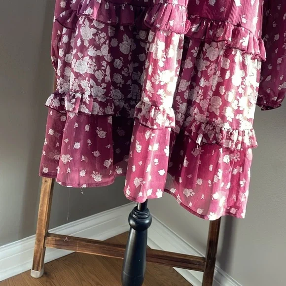 Altar'd State Teresa Floral Long Sleeve Mini Dress - Picture 5 of 11